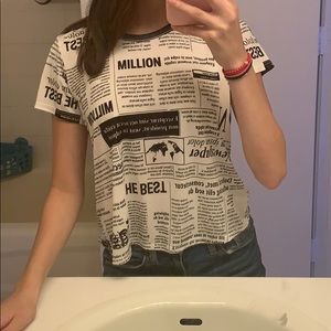 Newspaper Print Top